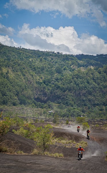 mount Batur volcano dirt bike