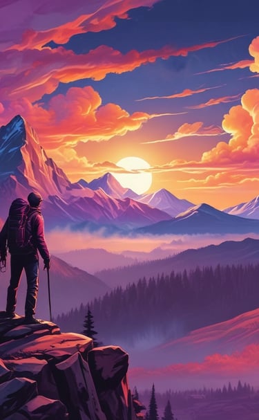 An abstract representation of quiet ambition and growth.