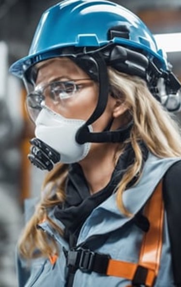 Uso de equipo de proteccion respiratoria y de cabeza