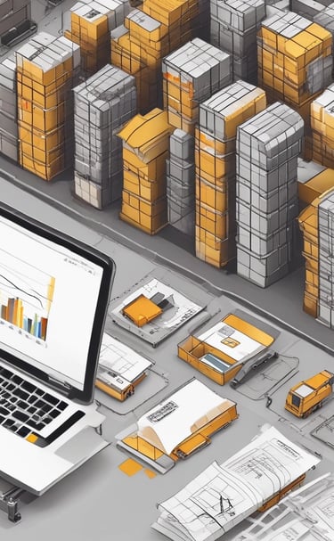 A close-up of AI software being used for supply chain optimization.