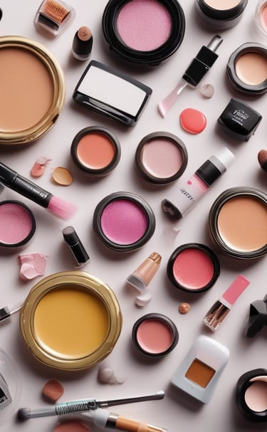close-up photography of assorted cosmetics