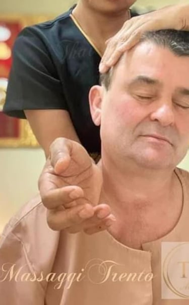 a man is getting a massage at a massage parlor