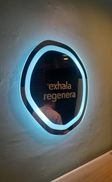 Espejo mágico personalizado con luz led
