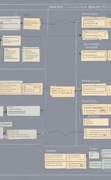 A computer monitor displays HTML code in an integrated development environment. The screen shows a structured hierarchy of HTML tags, including elements such as header, nav, and list items with classes and hyperlinks.