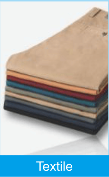 a pile of colored paper towels with a blue background