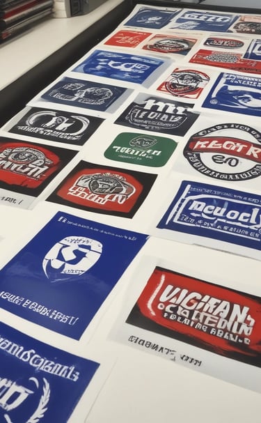A close-up of a soccer shirt being expertly printed with new graphics.