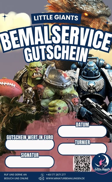 Referenz Bild von Flyer für Bemalservice Gutschein