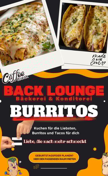 Referenzbild von Bannerwerbung für Burritos