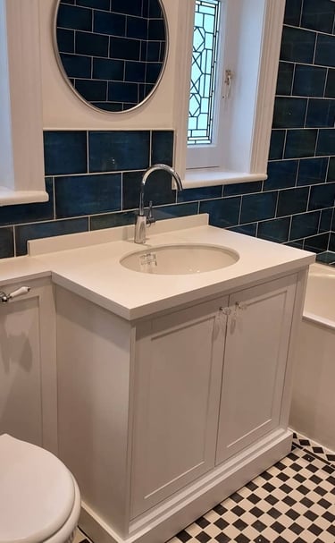 Bespoke bathroom vanity unit