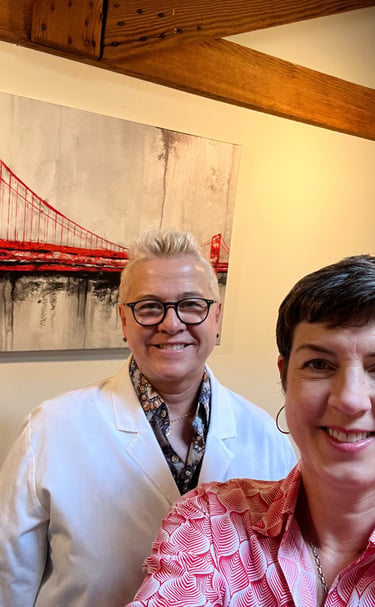 A selfie of Dr. Lonna Denny with Jill Hass.