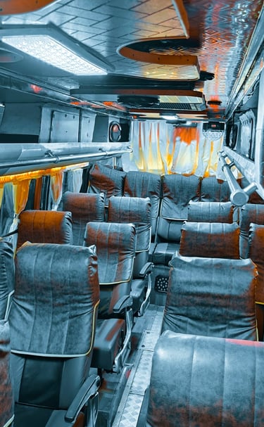 Tempo Traveller Interior Chennai – Comfortable Seating for Group Travel by Thangavelu Travels