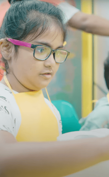Students participating in creative and skill-building activities