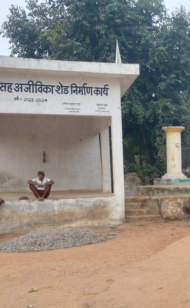 old man sit on chabutra