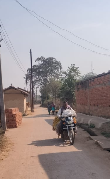 salesman on the bike