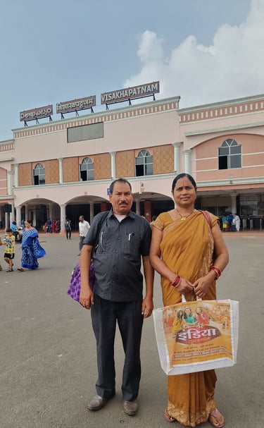 manihar Singh Nirala with his wife
