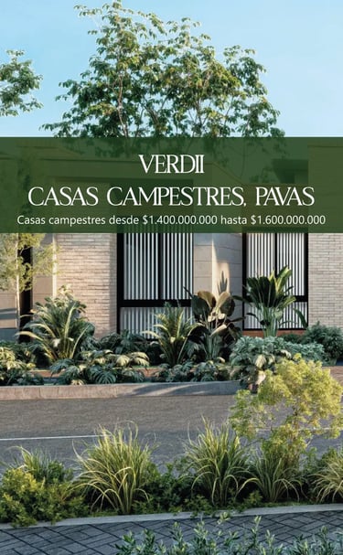 Verdii- casas sobre planos en Pereira