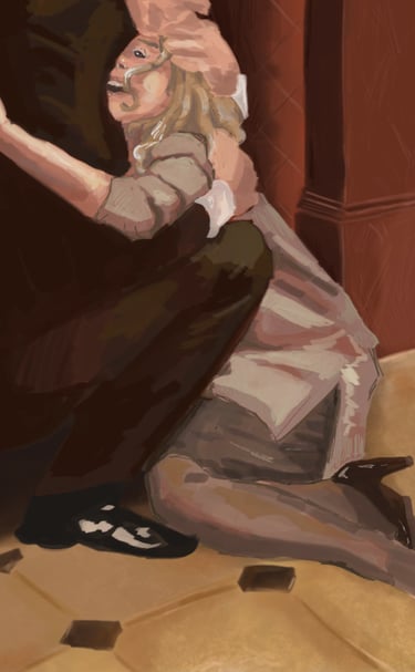 Original Takara Welter Digital Painting titled, "Clutch"