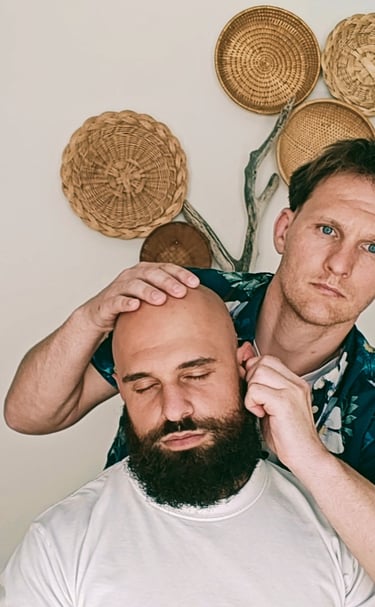 a man with a beard and a beard, is shown in a photo