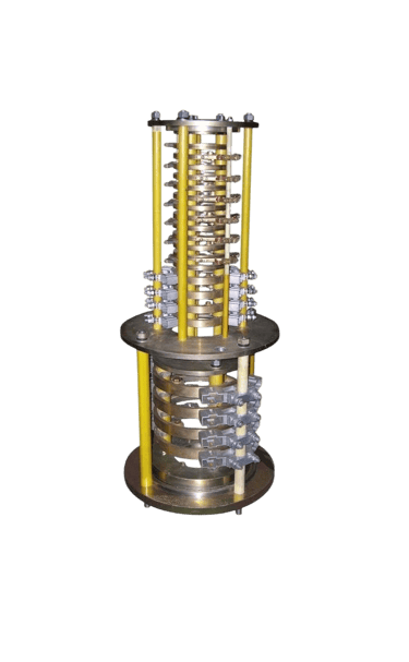 electrical vertical and horizontal slipring carbon brush holder assembly