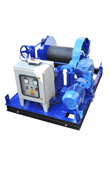 electrical and hydraulic industrial winch