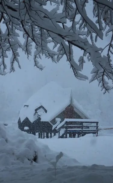 Glamping de montaña nevado en el Cajón del Maipo