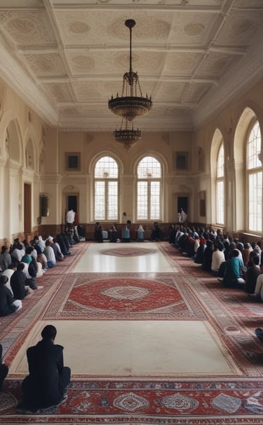 A group of people participating in a community event.