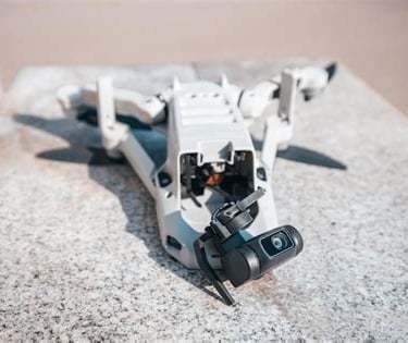 Impact damaged Drone