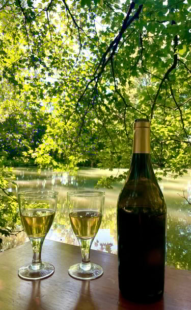 Chalet eau vacances foret nature chevaux 