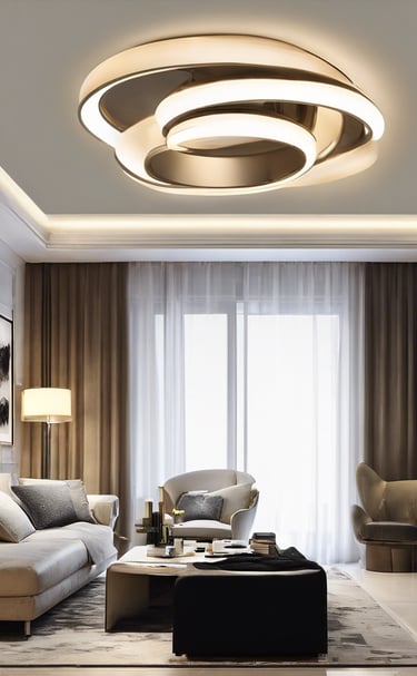 white round ceiling light turned off