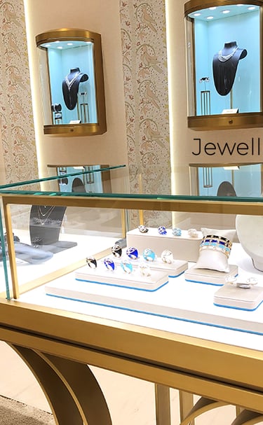 Right led Lighting for Jewellery floor showcase