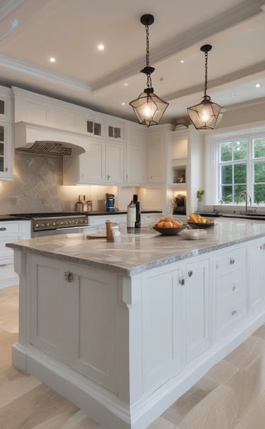 Elegant architectural details with intricate carvings and large windows are partially visible, framed by tall stone pillars. A skylight lets in natural light, highlighting the craftsmanship of the interior space.