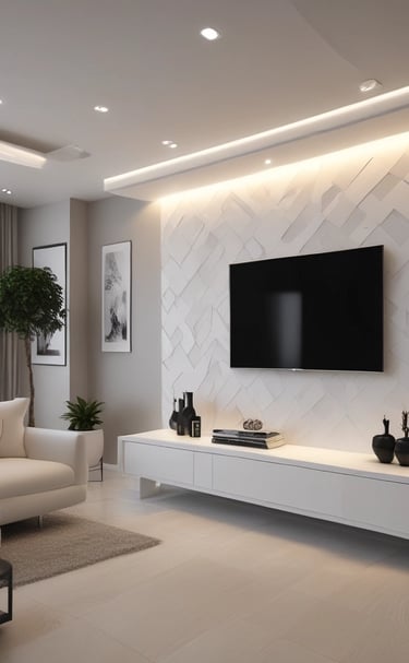Decorative wall panels enhancing interior aesthetics.