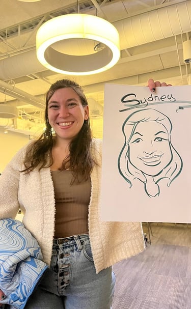 Live caricature drawing