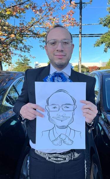 Live caricature drawing