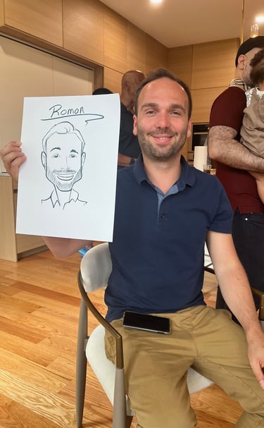 Live caricature drawing