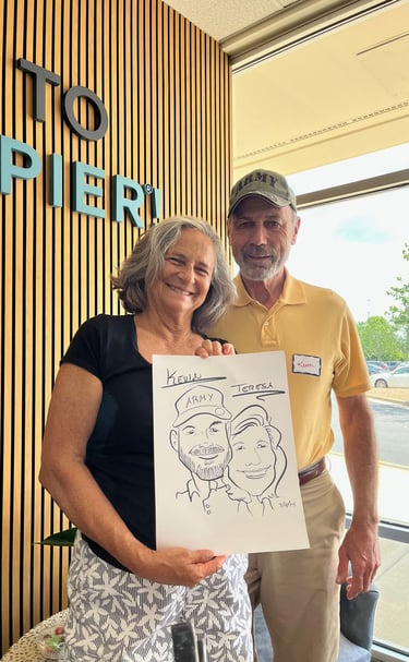 Live caricature drawing