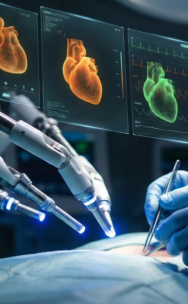 a person in a surgical device in a hospital