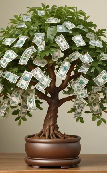 A store display window features various accessories, including purses and handbags, under vibrant blue and pink neon lighting. The interior of the store is dimly lit, highlighting the colorful and artistic presentation of the products.