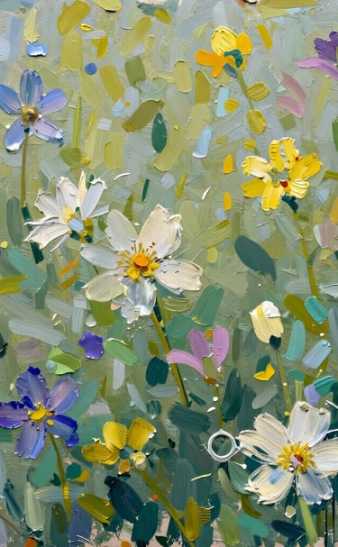 Close-up of a sophisticated mural with subtle luxury tones and natural motifs.