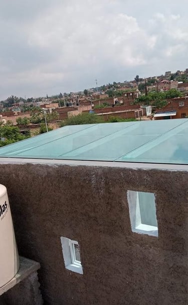 Domo instalado en torre de departamentos con sellado especial