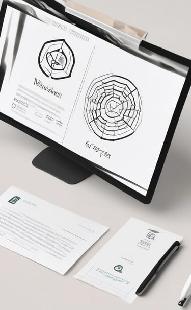 A professional team collaborating on a website project.