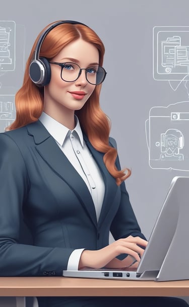 An AI assistant interface for customer inquiries.