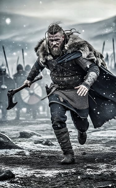 Viking warrior charges