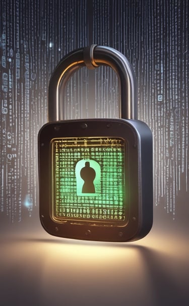 A serene landscape emphasizing a safe digital environment.