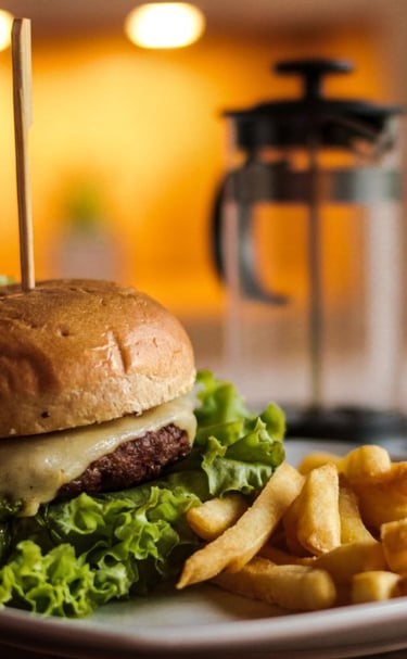 Hamburguesa artesanal,, Restaurante Guanapalo Quimbaya Quindio