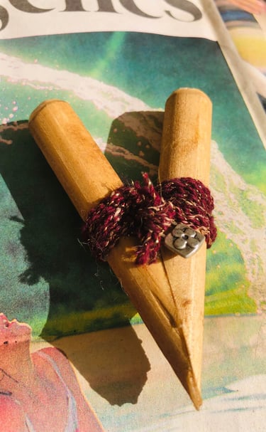 Curipé artesanal para aspirar Tabaco