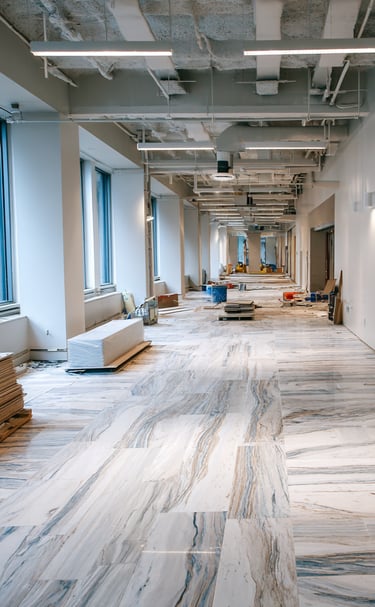 Commercial flooring installation in Richmond TX office space by Next Floors LLC