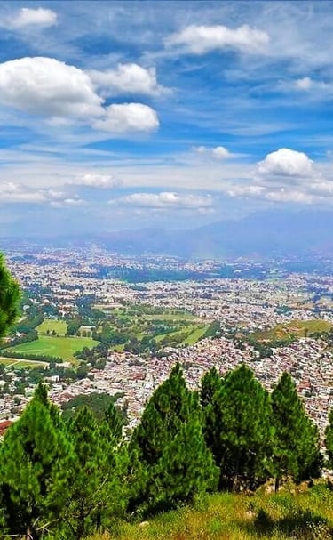 Panoramic view of Abbottabad city