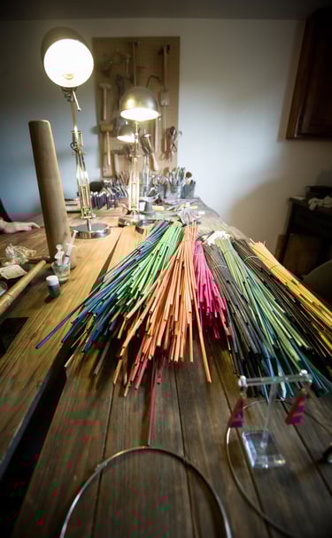 L'atelier de marqueterie de paille à Dijon Talant