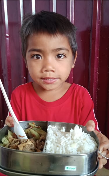 feeding center for kids in Indonesia